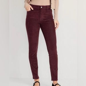 LOFT Burgundy Velvet Pants